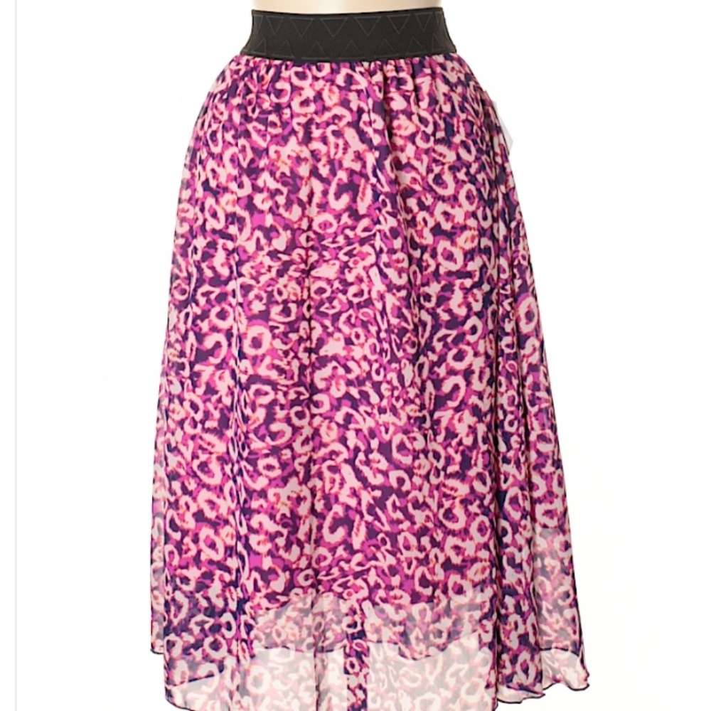 NWT LuLaRoe Lola Skirt Pink Leopard!
